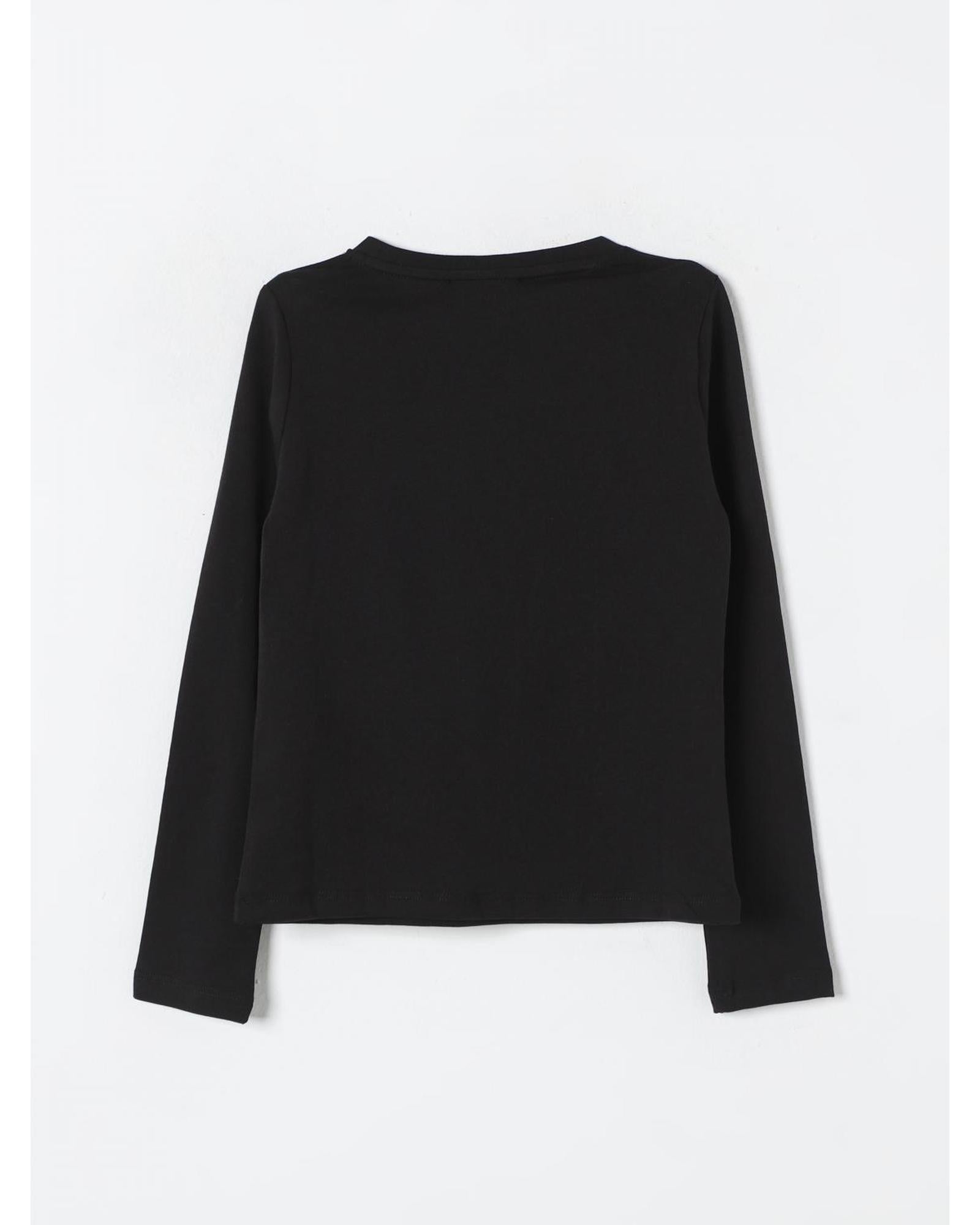 Michael Kors Girls Embellished Logo Tee Kids Black T-Shirts