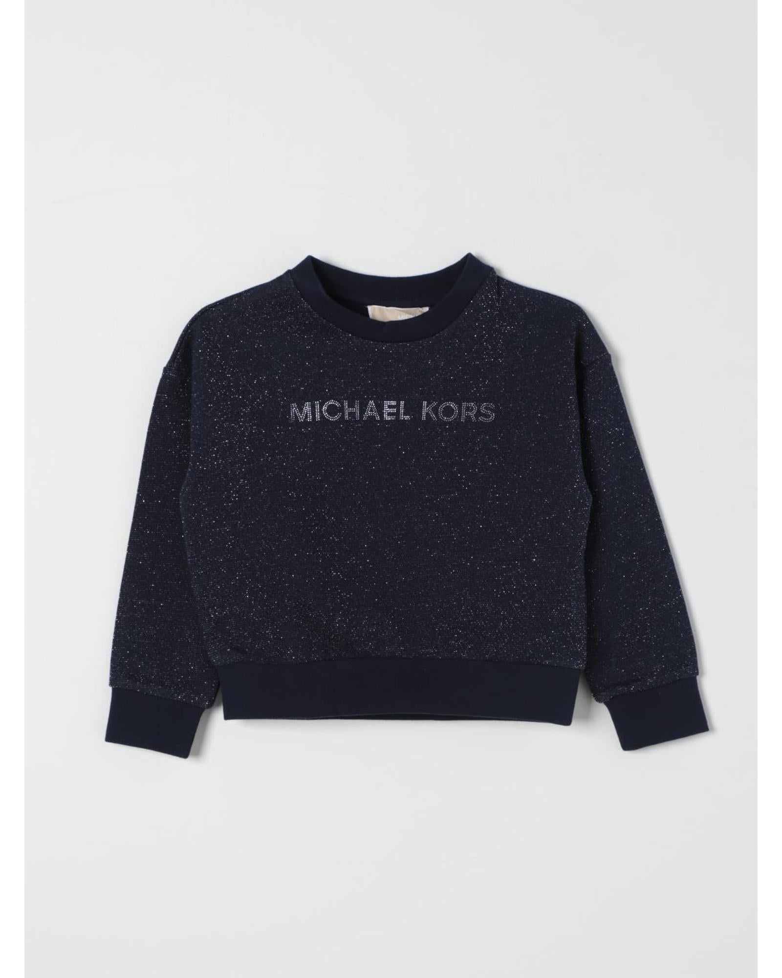 Michael Kors Girls Glitter Knit Sweater Kids Marine