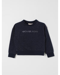 Michael Kors Girls Glitter Knit Sweater Kids Marine