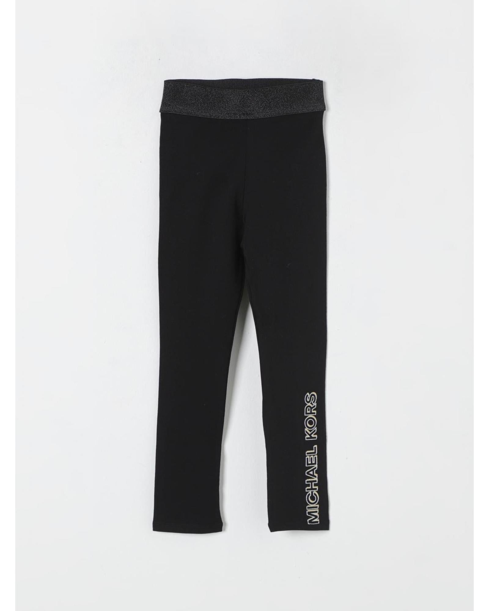 Michael Kors Girls Leggings with Side Logo Children Black Pants