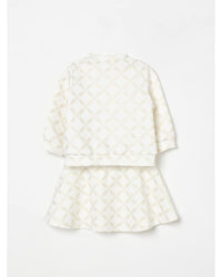 Michael Kors Infant Logo Jacket Skirt Set Kids Ecru Jumpsuits