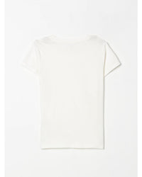 Michael Kors Girls Embroidered Logo Tee Kids White T-Shirts