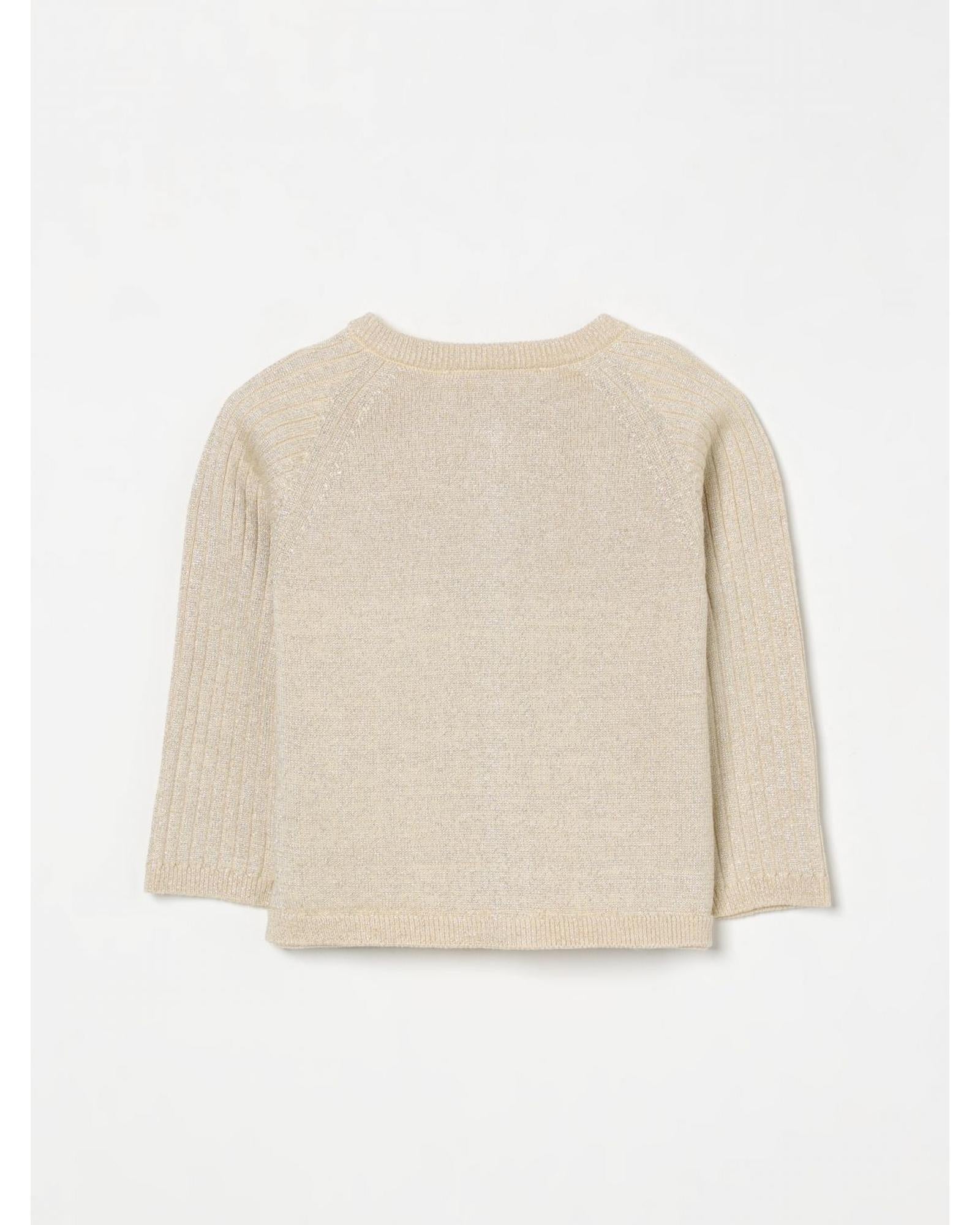 Michael Kors Girls Metallic Knit Cardigan Kids Gold