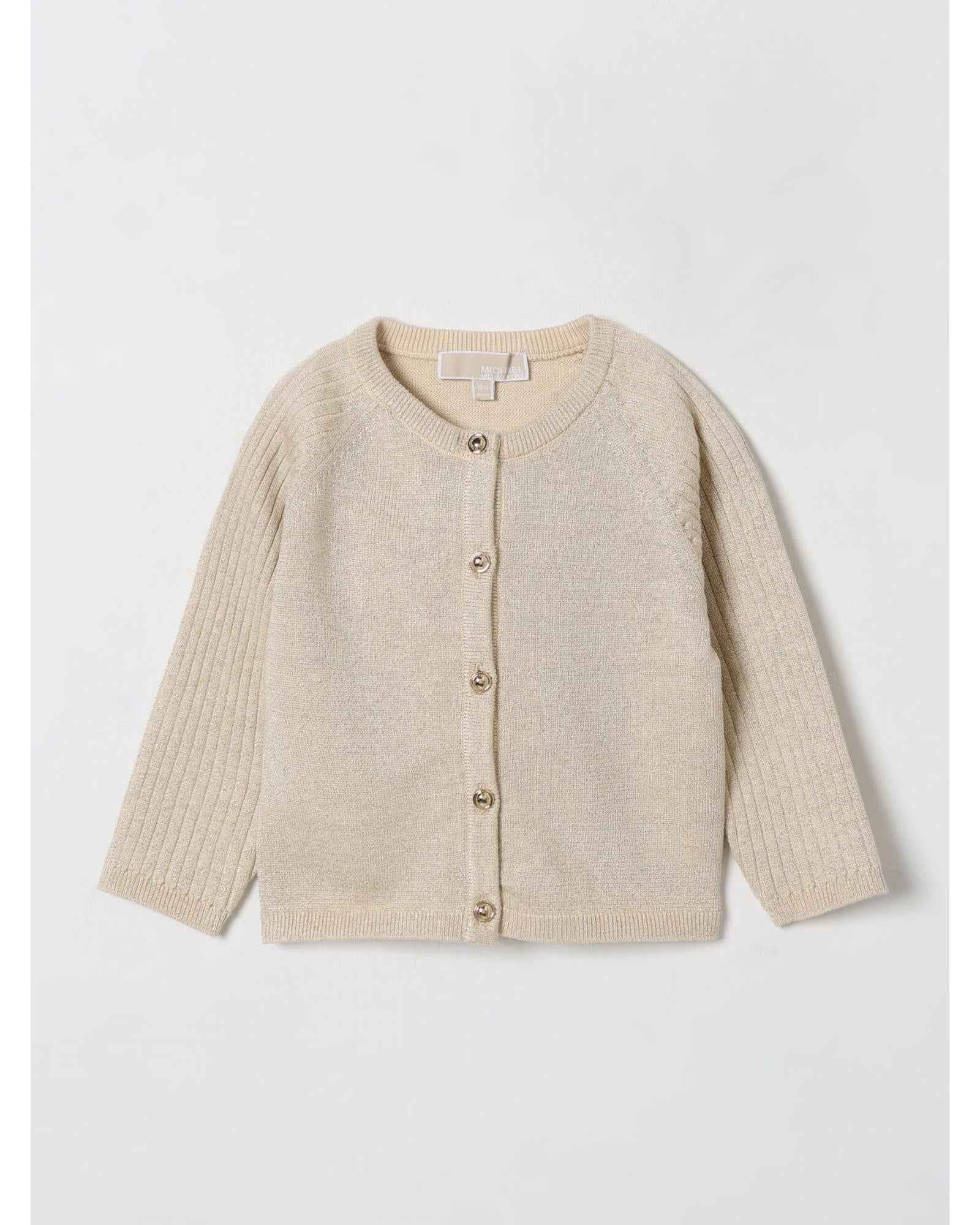 Michael Kors Girls Knit Cardigan Sweater Kids Gold