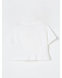 Michael Kors Girls Short Sleeve Embellished Tee Kids White T-Shirts