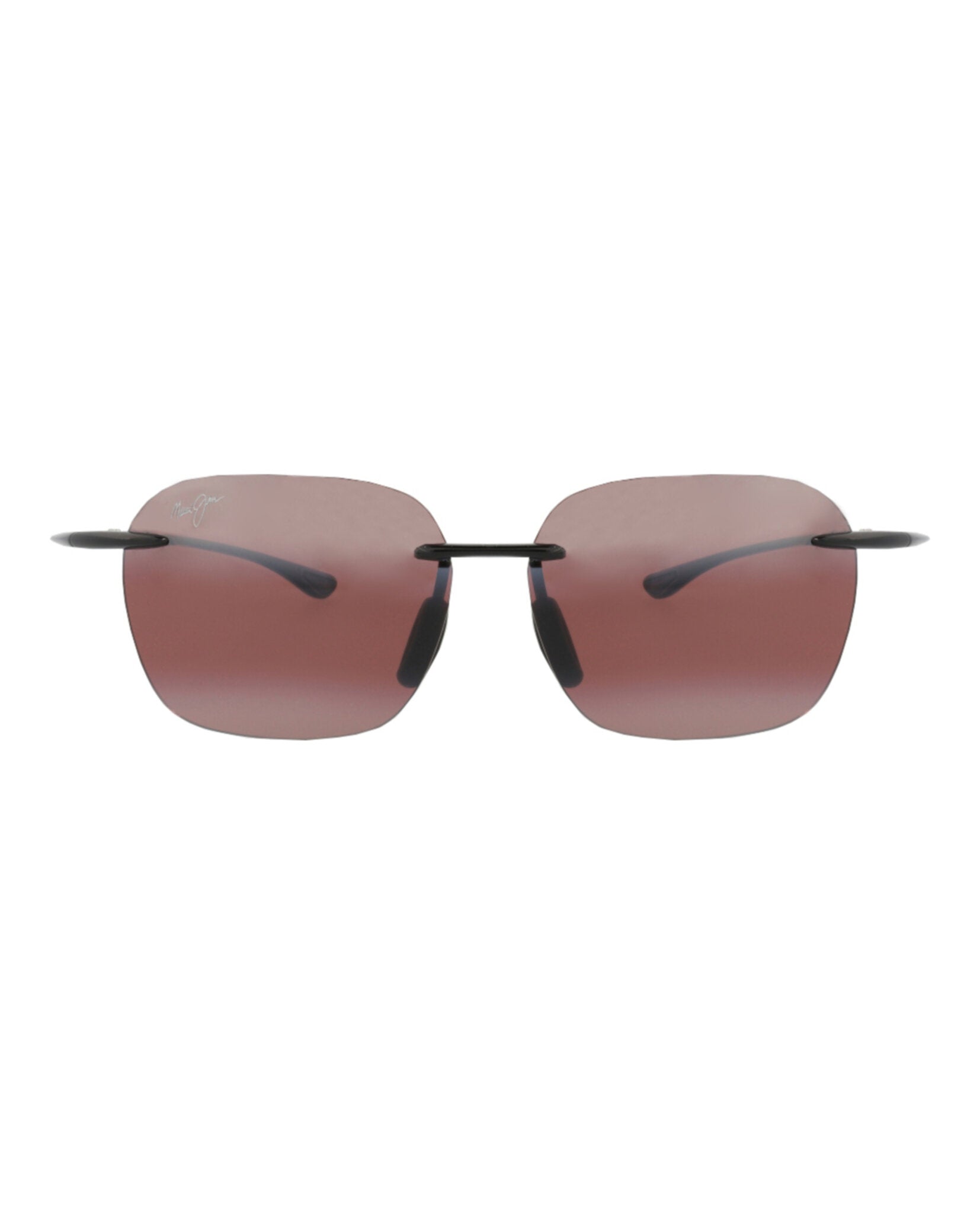 Maui Jim Unisex Square/Rectangle Black Black Rose Fashion Designer Eyewear