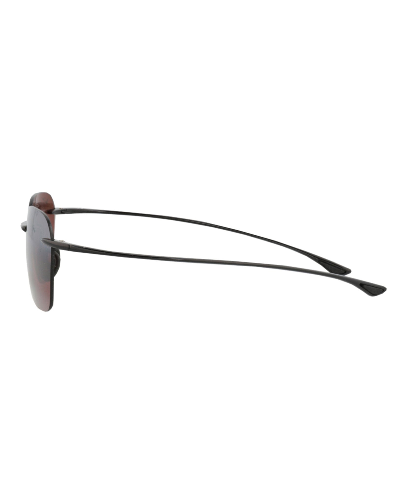 Maui Jim Unisex Square/Rectangle Black Black Rose Fashion Designer Eyewear