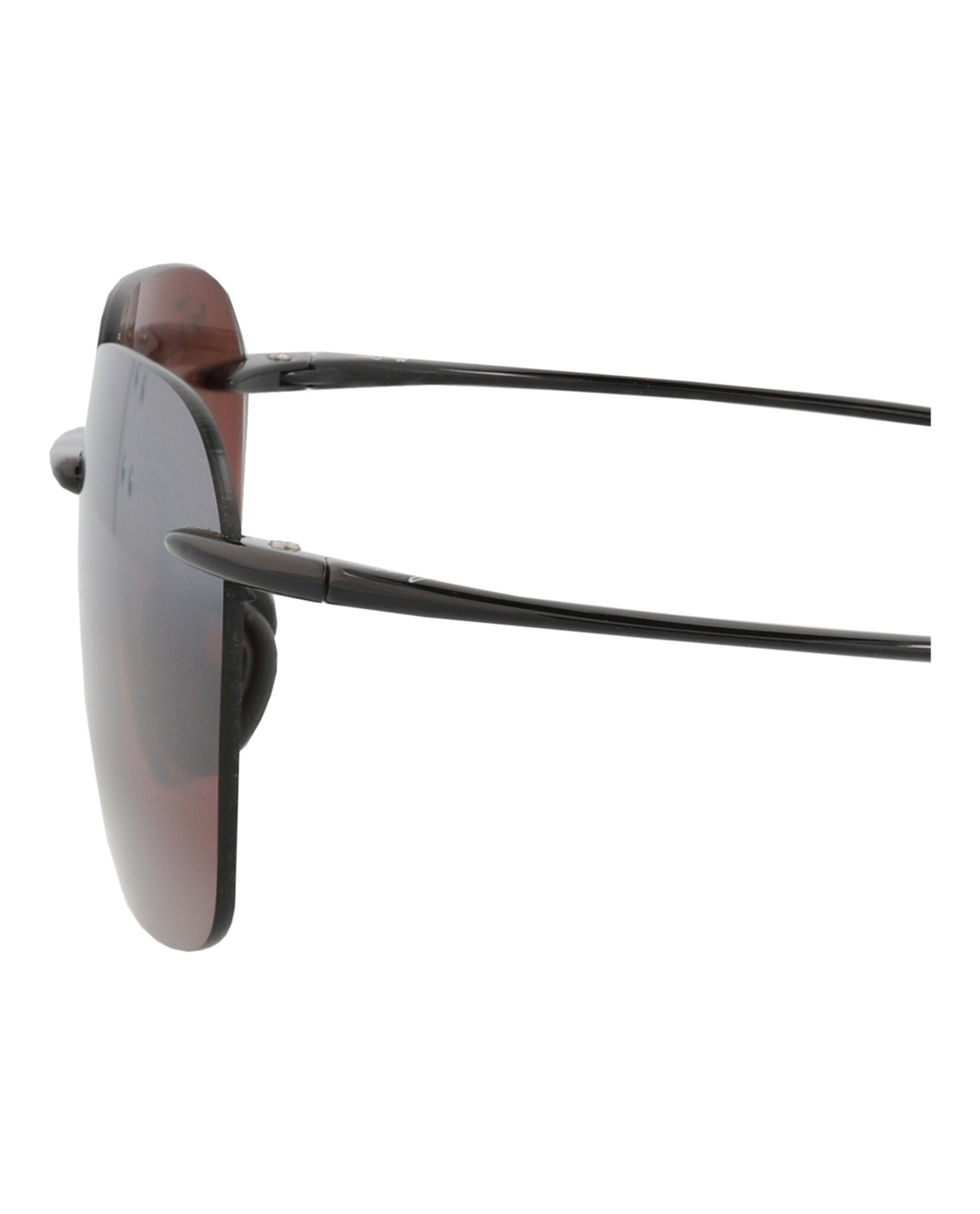 Maui Jim Unisex Square/Rectangle Black Black Rose Fashion Designer Eyewear