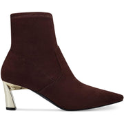 Bambey Womens Faux Suede Heels Ankle Boots