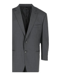Brioni Mens Pinstriped Wool Two-Piece Suit