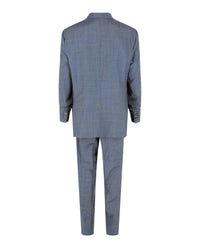 Brioni Mens Pinstriped Wool Two-Piece Suit