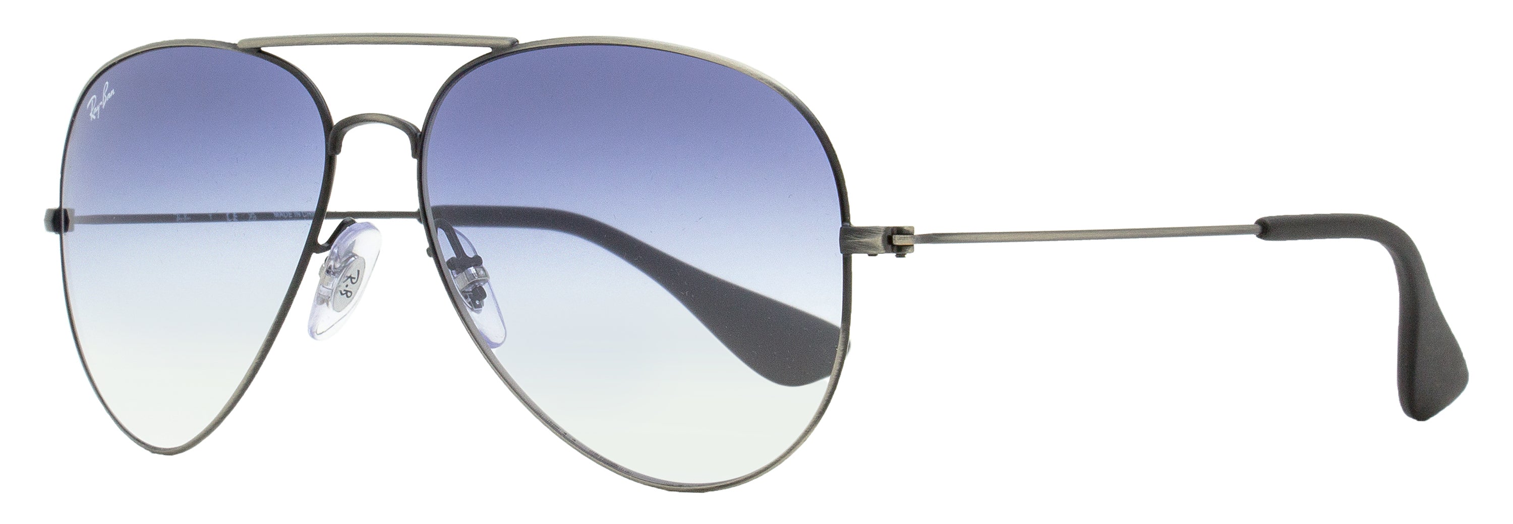 Ray-Ban Pilot Sunglasses RB3558 913919 Antique Matte Black 58mm Antique Matte Black