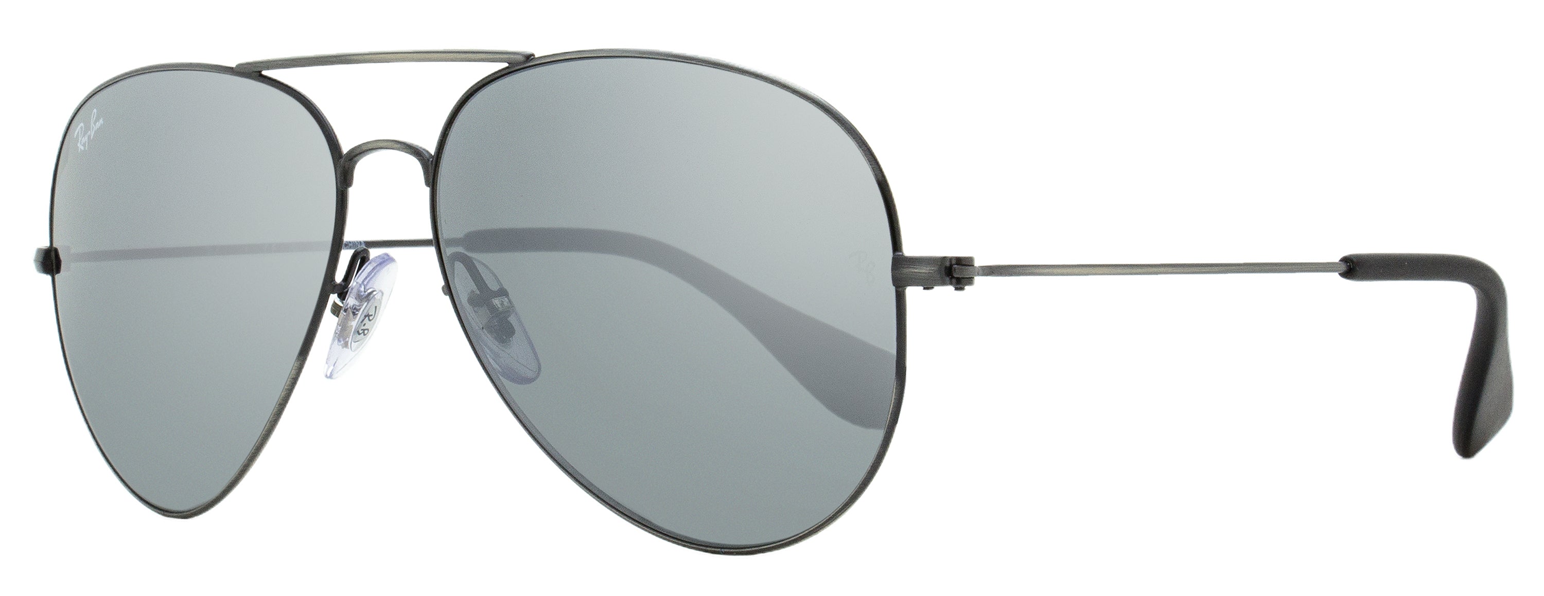 Ray-Ban Pilot Sunglasses RB3558 91396G Antique Matte Black 58mm Antique Matte Black