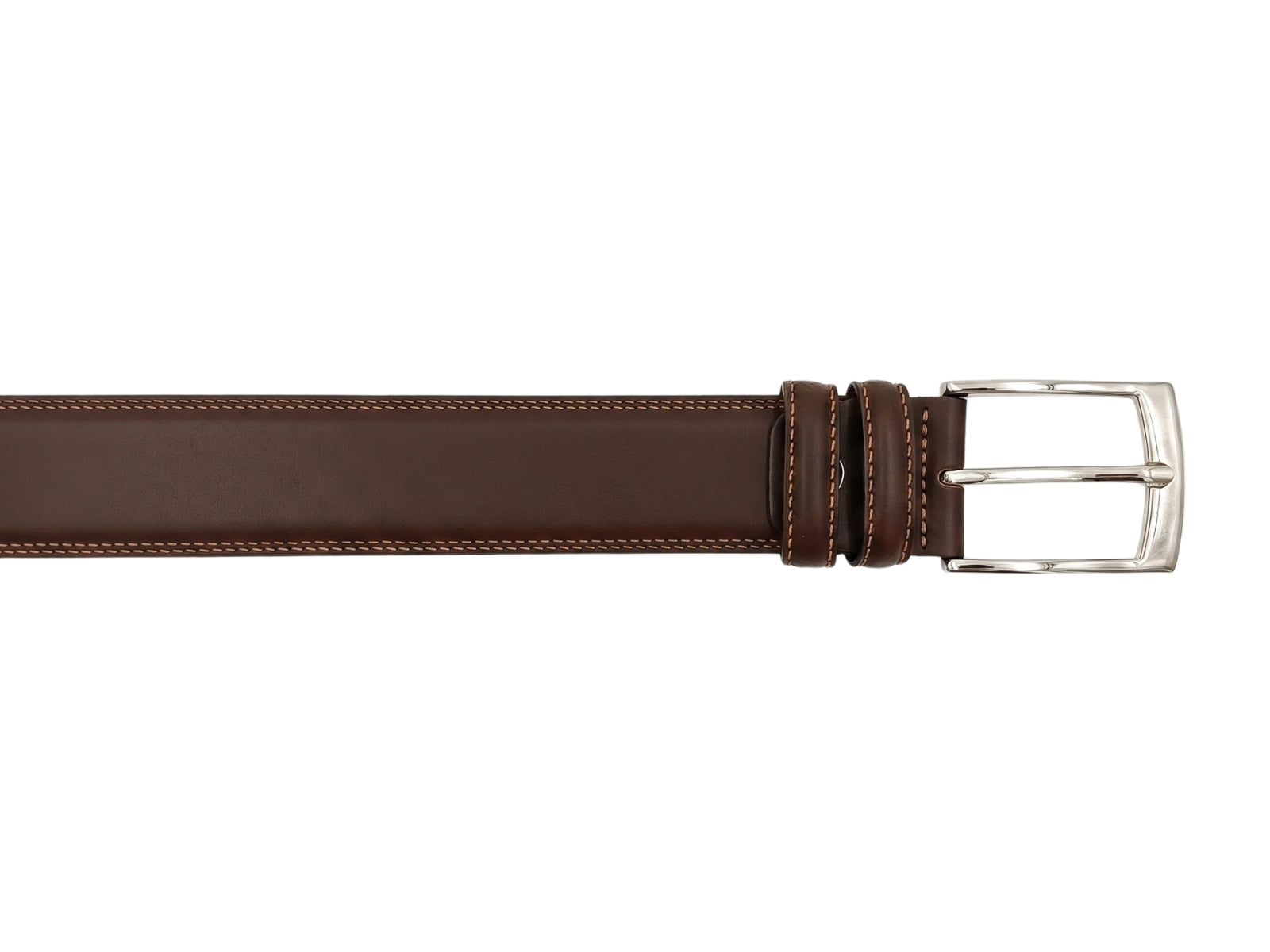 Renato Balestra Brown Stiching Mens Adjustable Belt-40