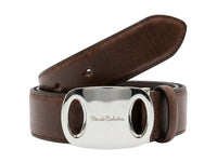Renato Balestra Napoli Classic Edge Brown Adjustable Mens Belt-40