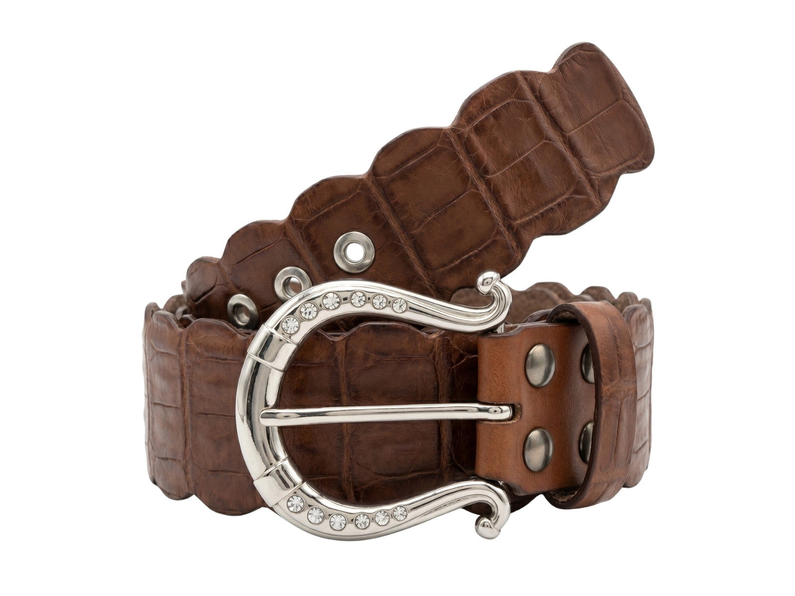 Renato Balestra Roma Standard Brown Adjustable Womens Belt-44