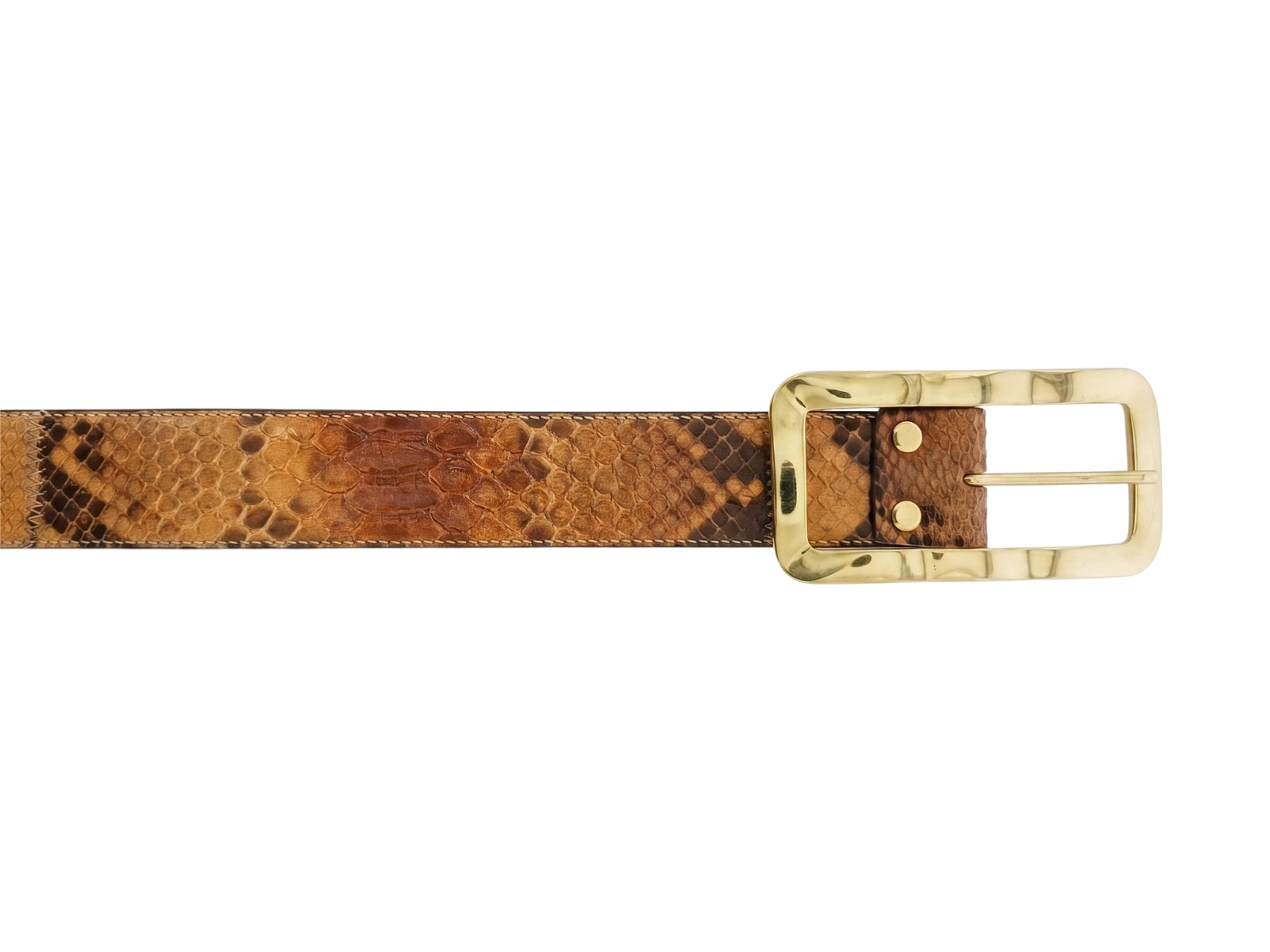 Renato Balestra Brown Serpente Womens Adjustable Belt-40