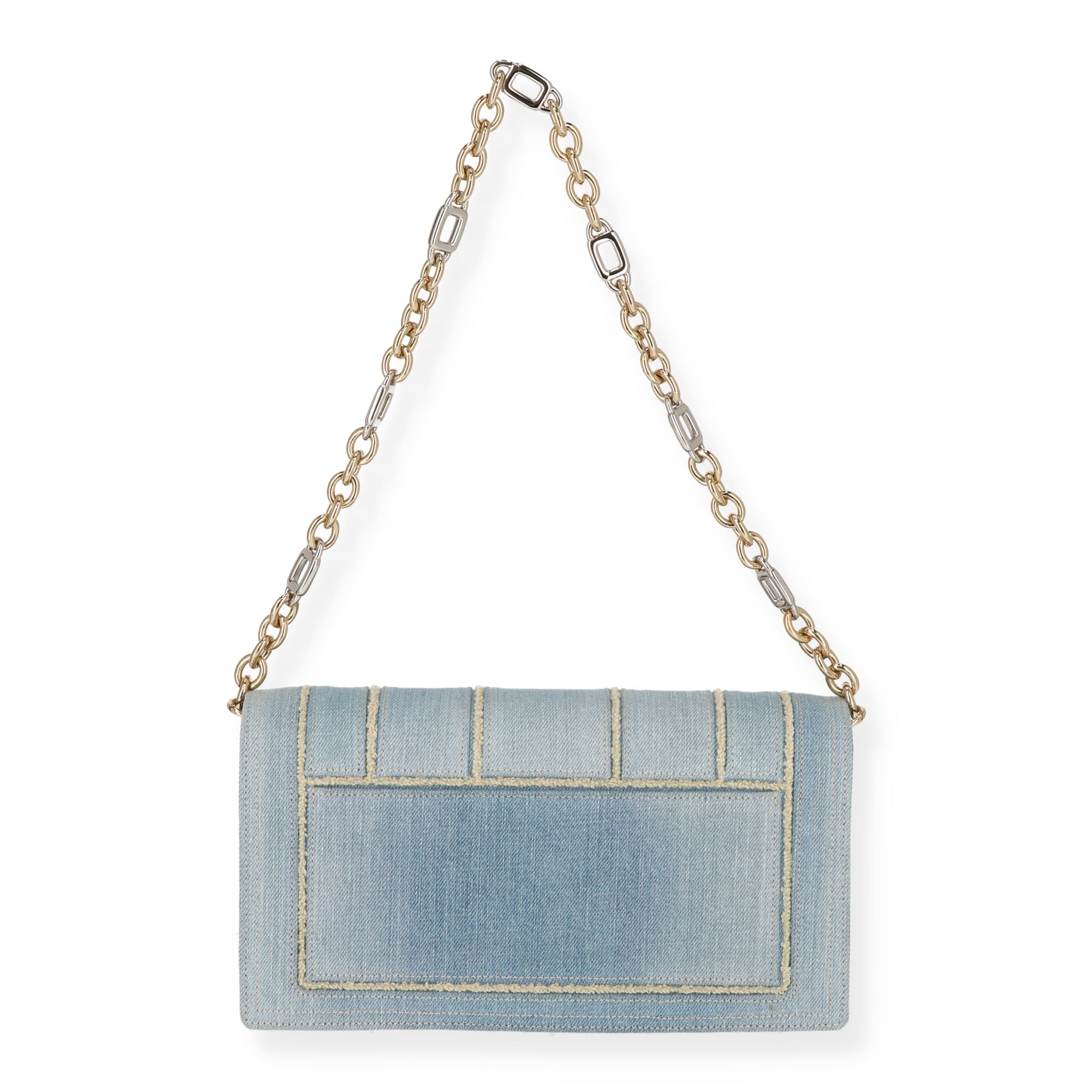 ROGERVIVI Roger Vivier Womens Light Blue/Gold Shoulder Bag