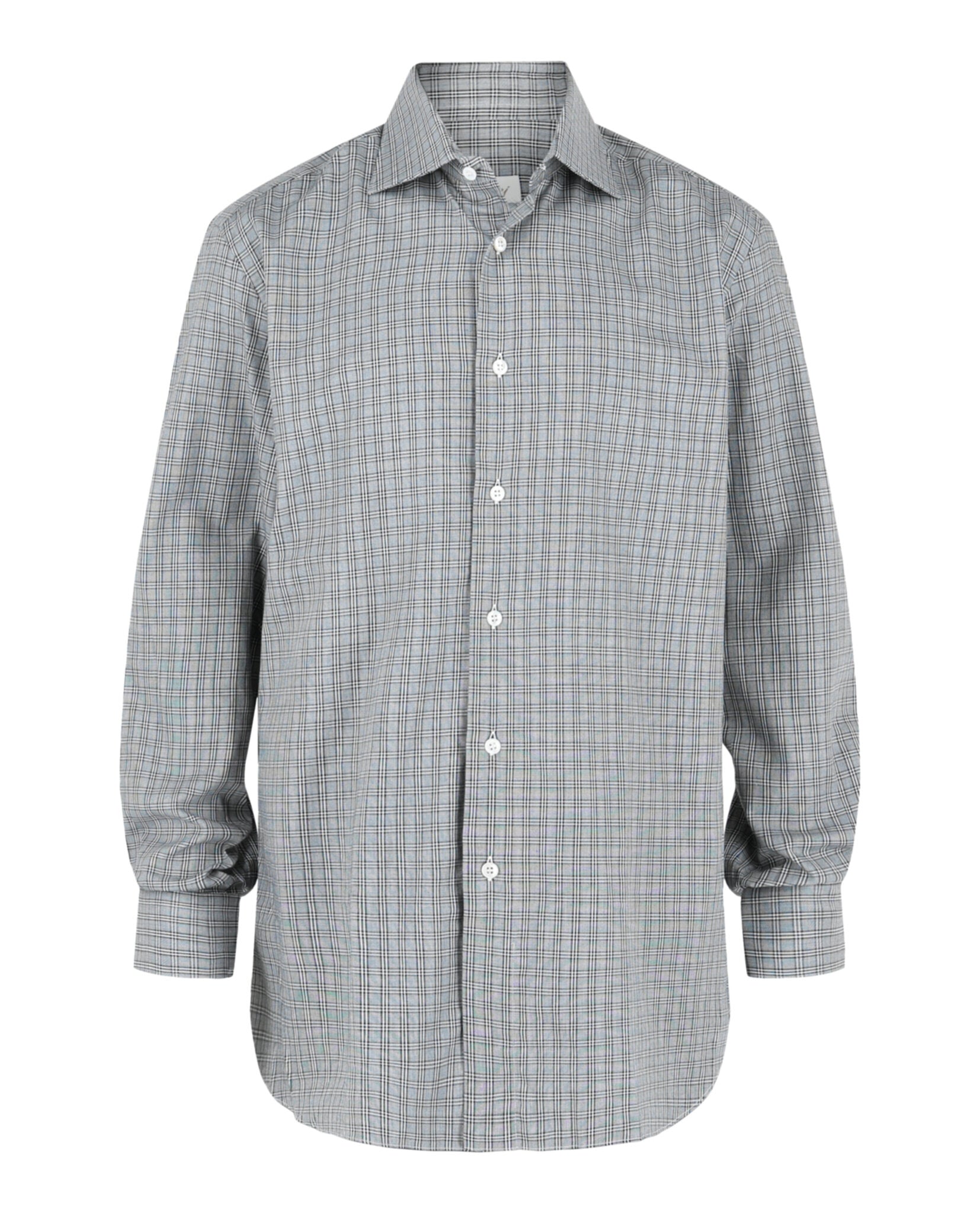 Brioni Mens Plaid Button-Up Shirt