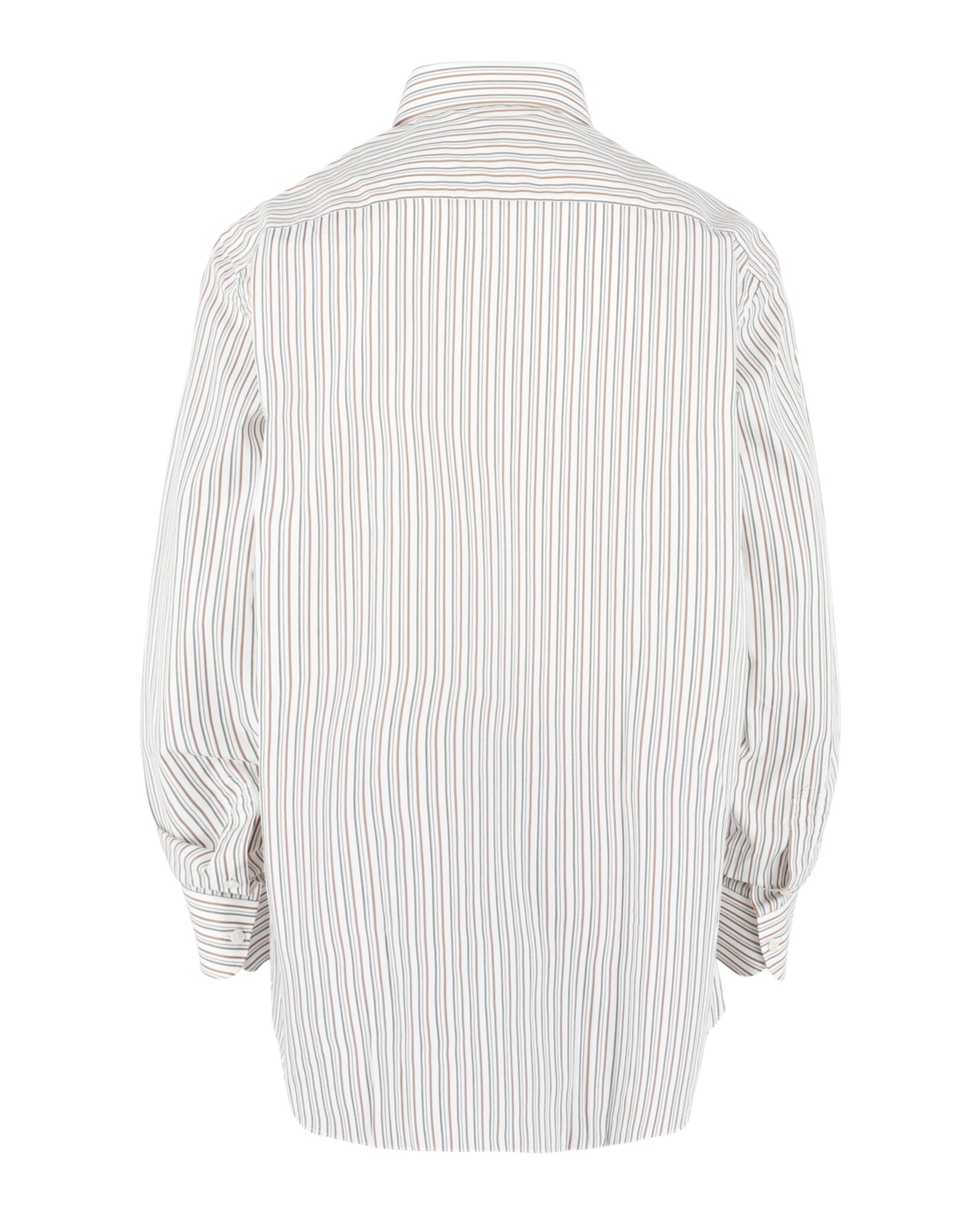 Brioni Mens Striped Button-Up Shirt