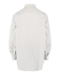 Brioni Mens Striped Button-Up Shirt