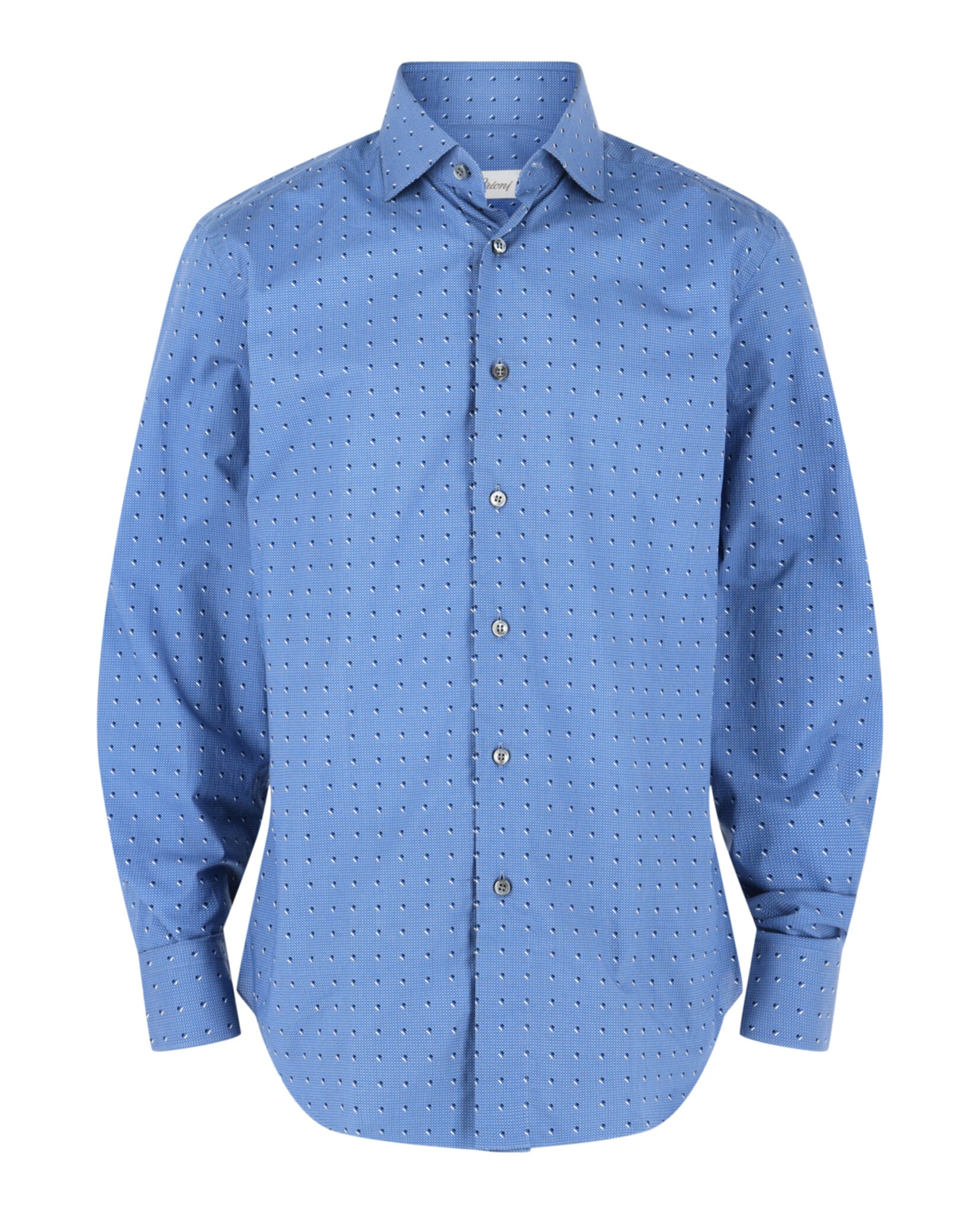 Brioni Mens Micro-Check Button-Up Shirt