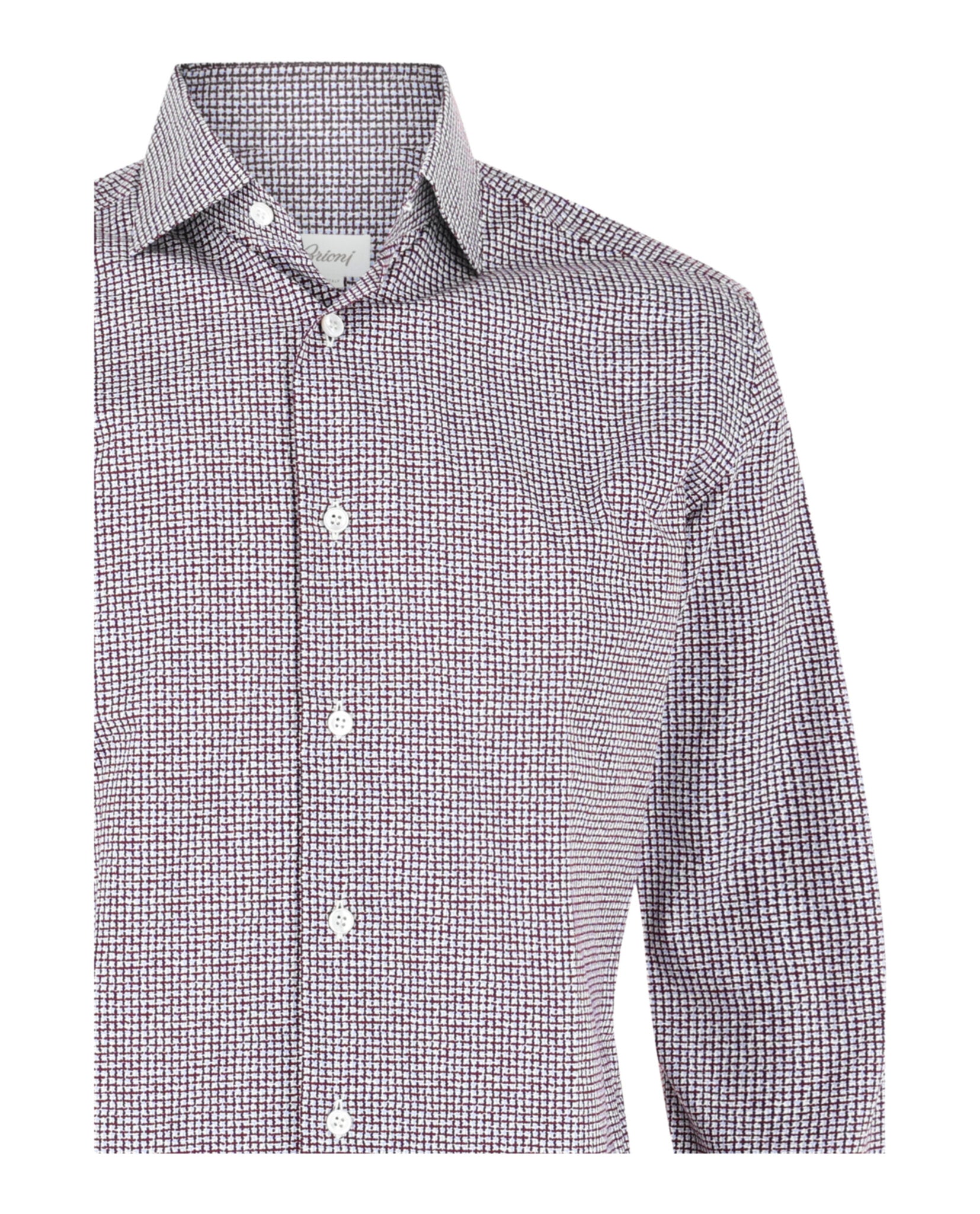 brioni dress shirt Brioni Mens Geo Striped Button-Up Shirt