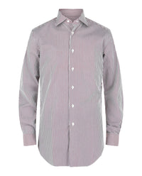 Brioni Mens Striped Button-Up Shirt