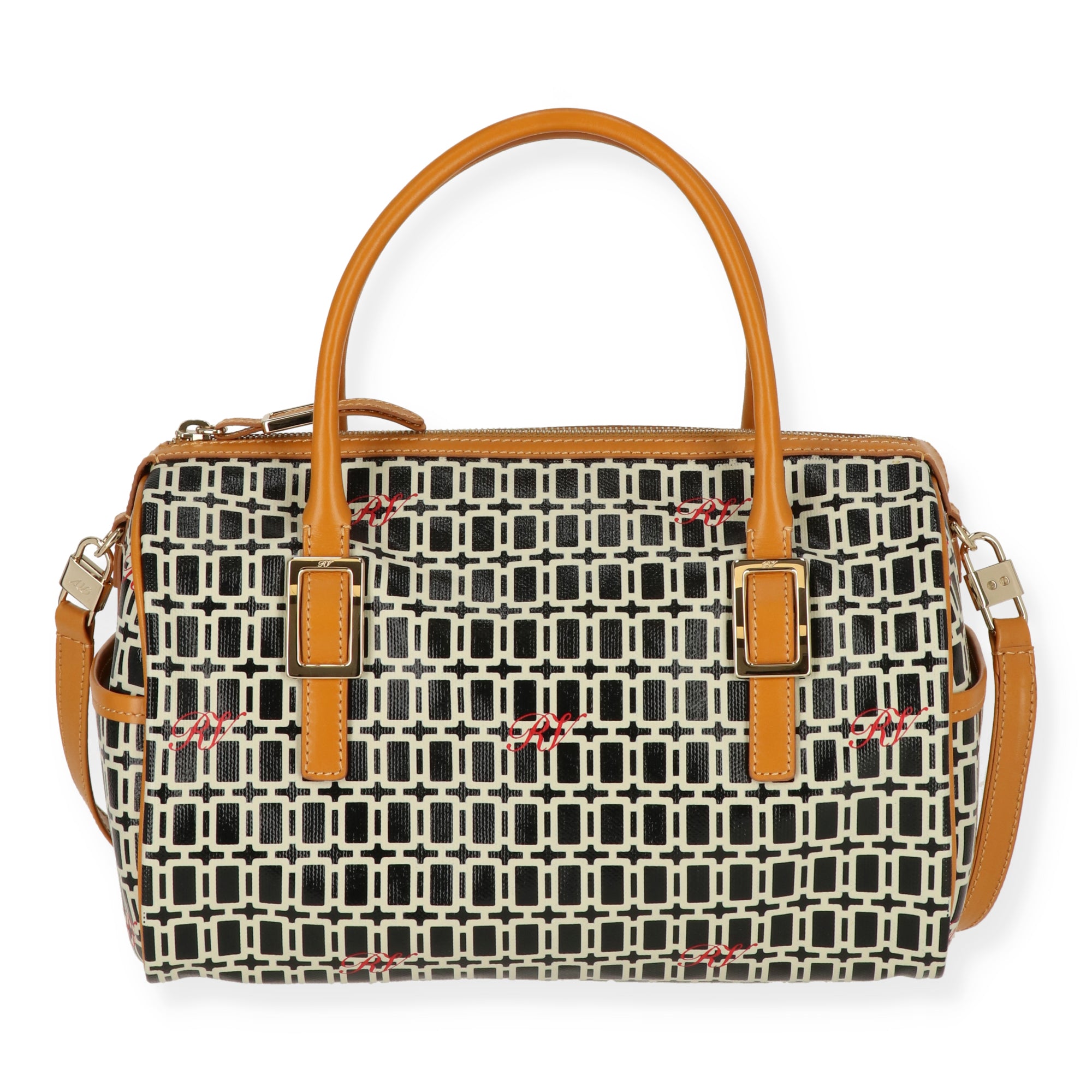 Roger Vivier Womens Black/Orange Handbag