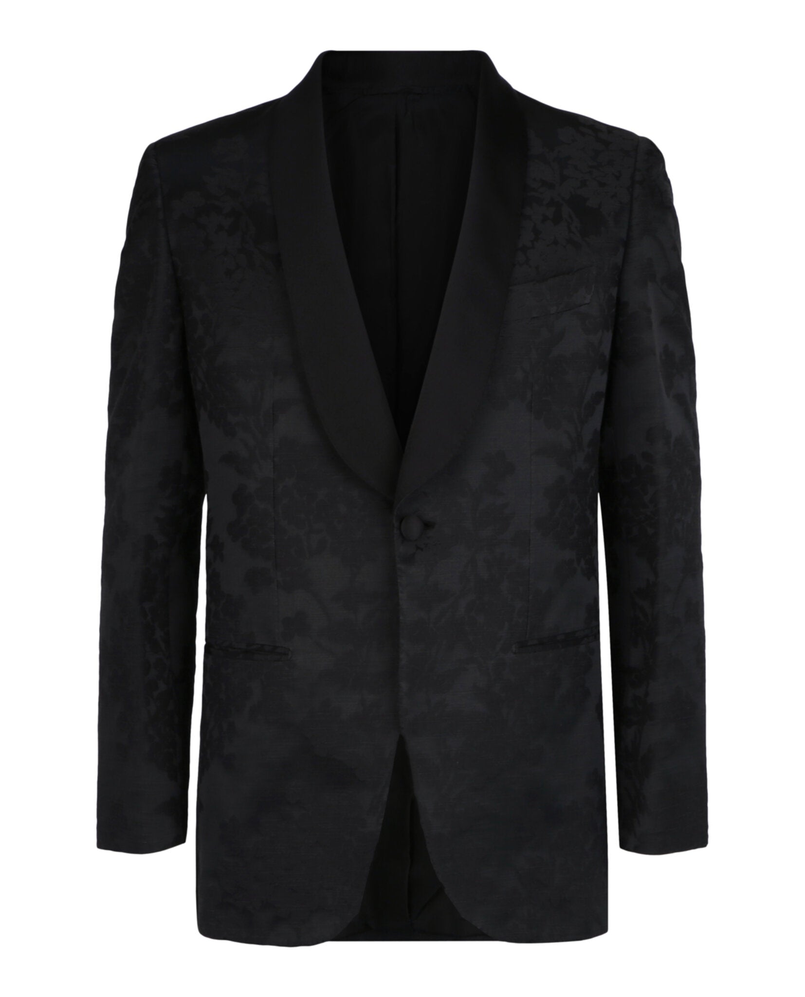Brioni Mens Floral Jacquard Tuxedo Jacket