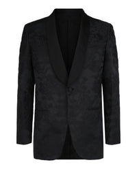 Brioni Mens Floral Jacquard Tuxedo Jacket