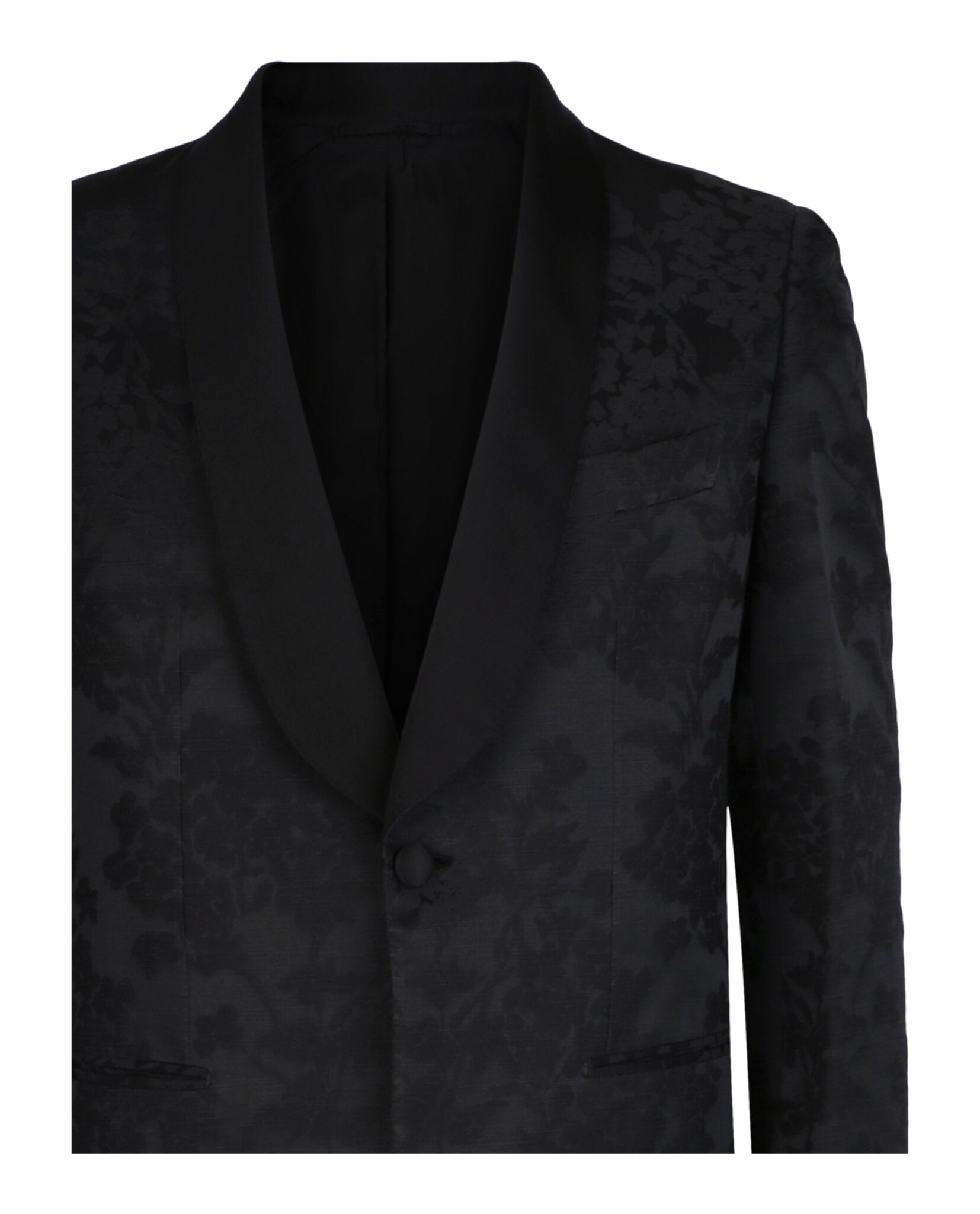 Brioni Mens Floral Jacquard Tuxedo Jacket