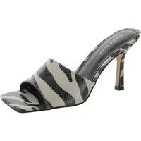 Danria Womens Solid Peep-Toe Heels White
