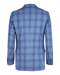 Brioni Mens Wool Plaid Single-Breasted Blazer