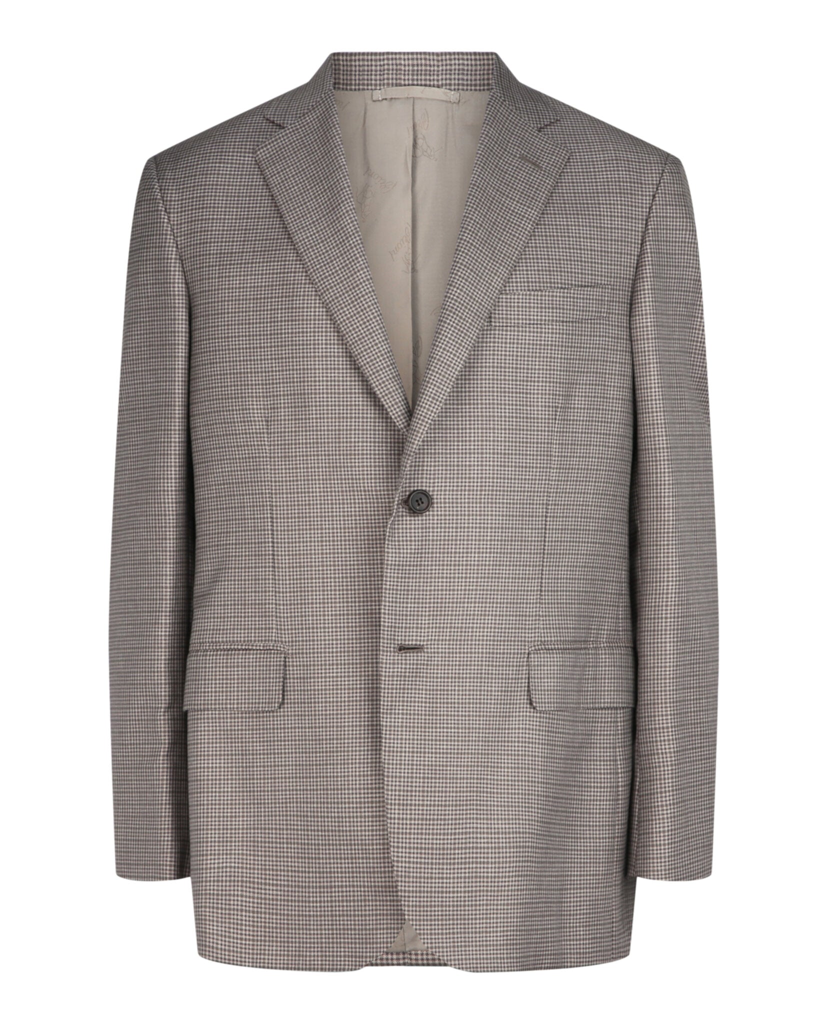 Brioni Mens Houndstooth Single-Breasted Blazer