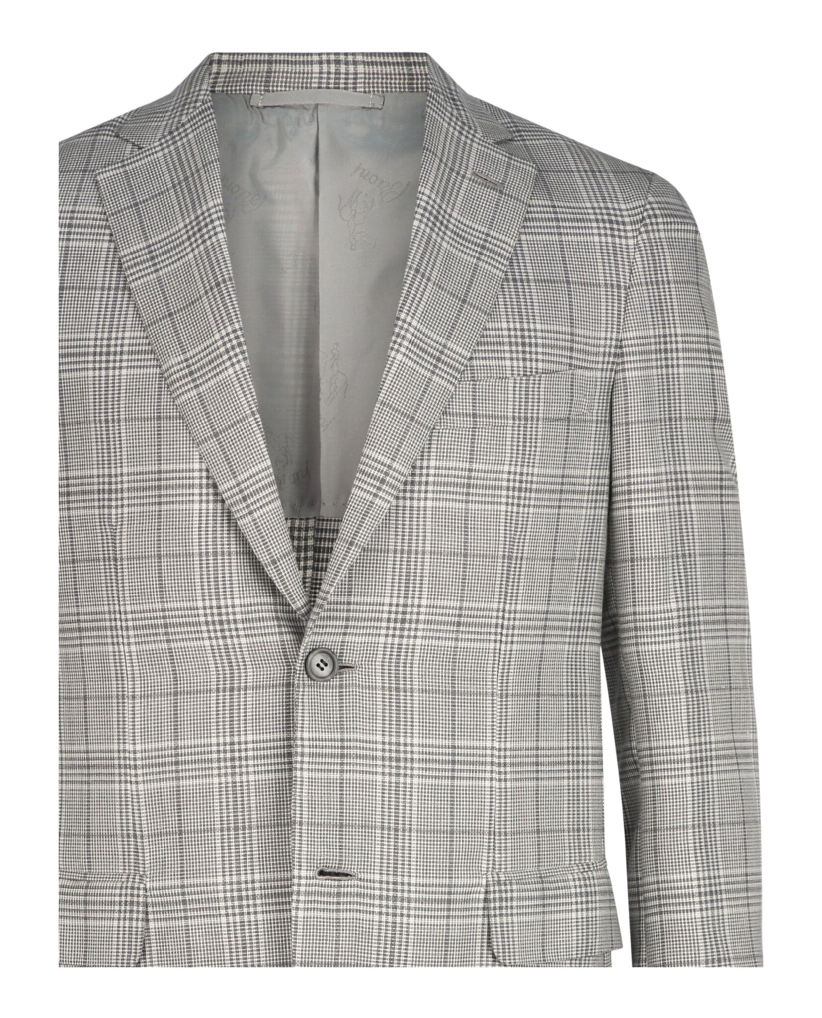 Brioni Mens Houndstooth Single-Breasted Blazer
