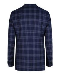 Brioni Mens Single-Breasted Plaid Blazer
