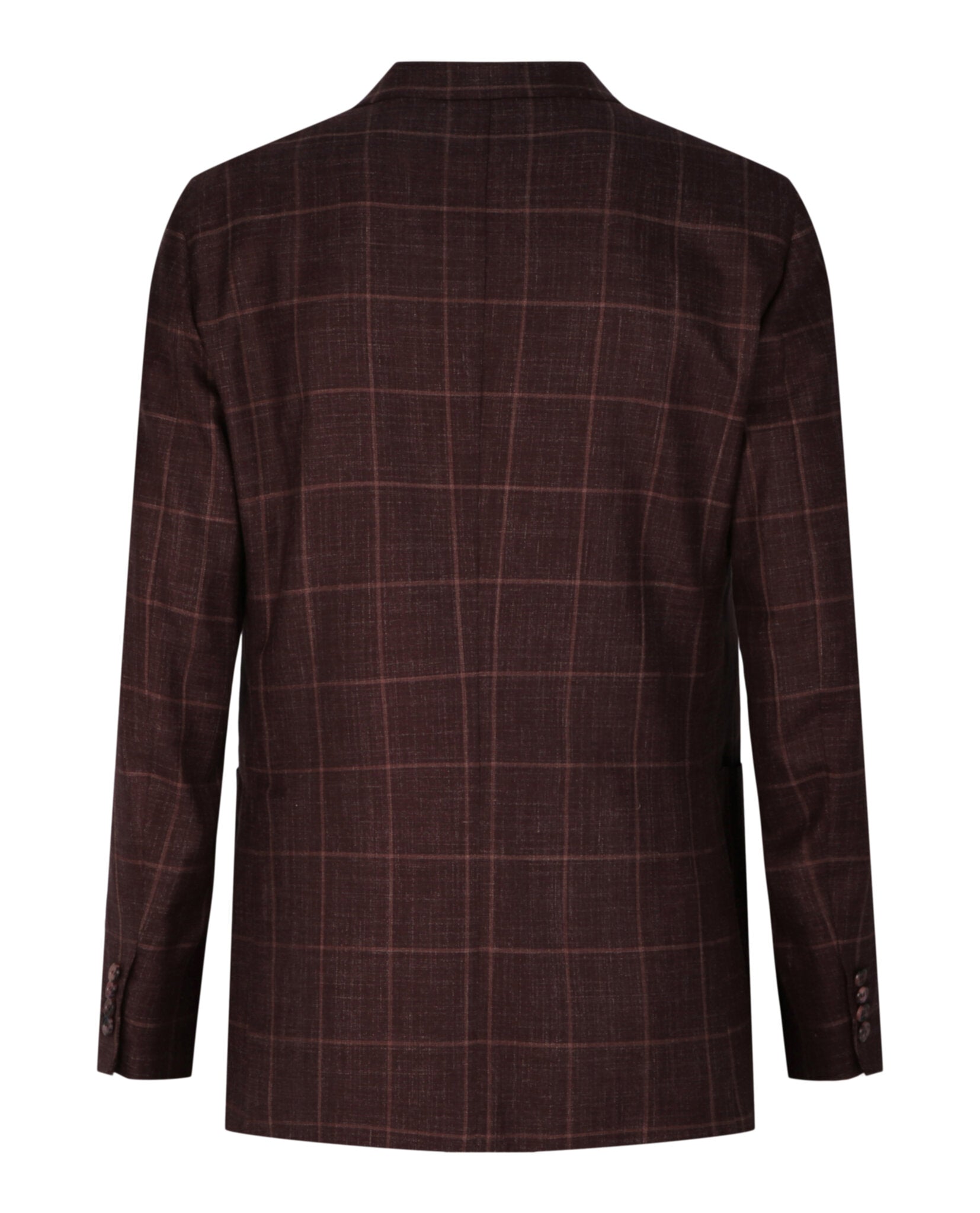 Brioni Mens Plaid Double-Breasted Blazer