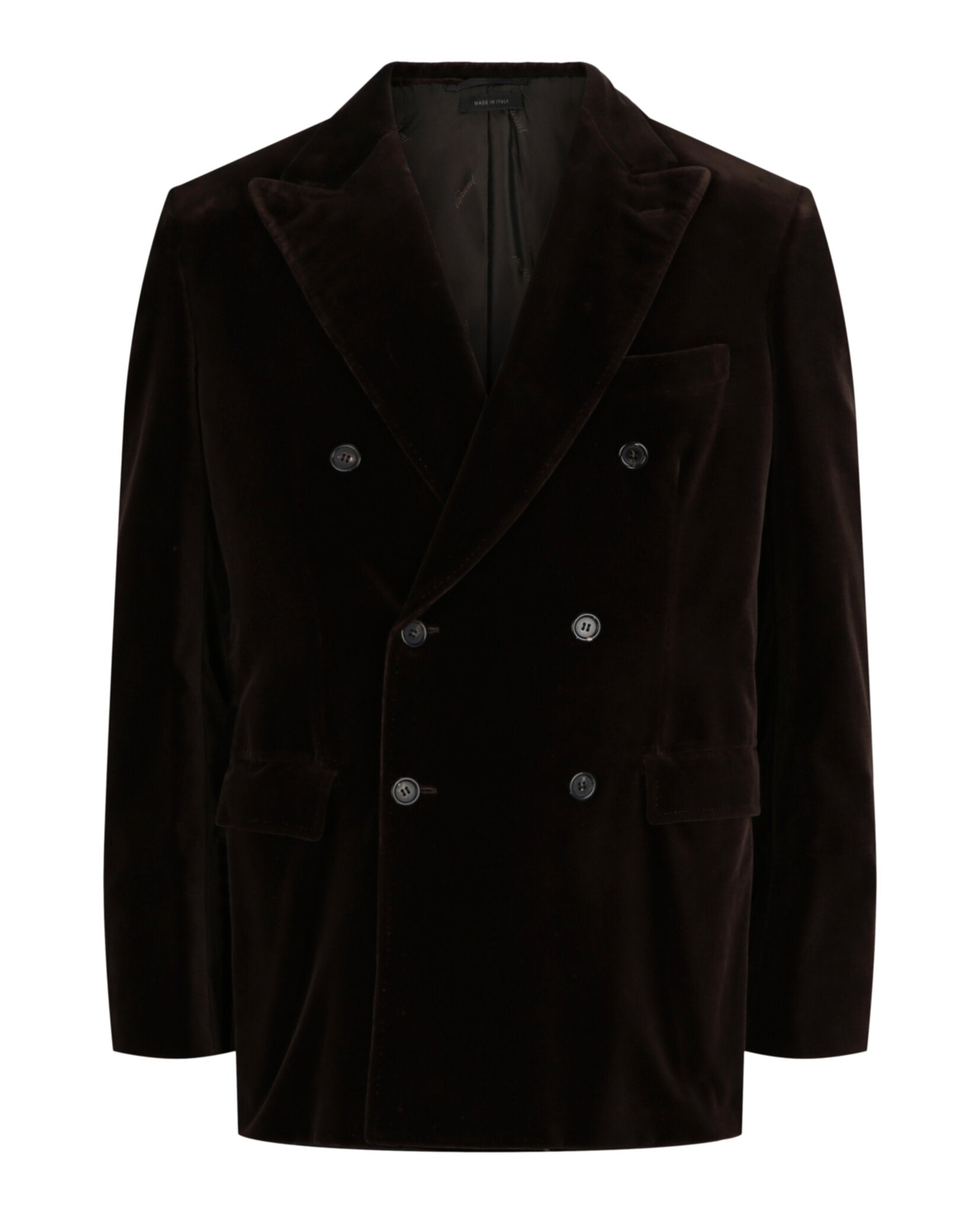 Brioni Mens Double-Breasted Velvet Smoking Jacket