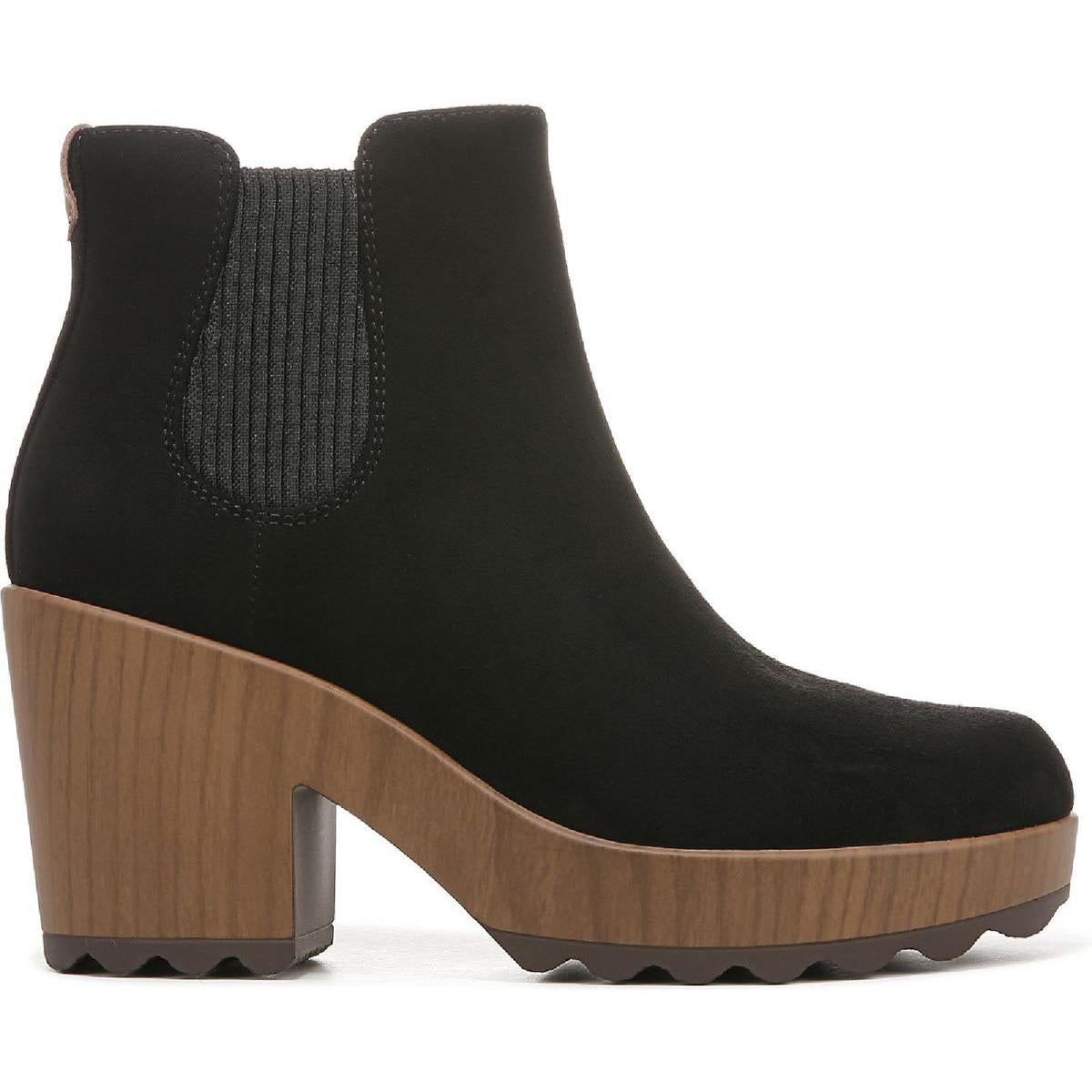 Walk Away Womens Faux Suede Heels Booties