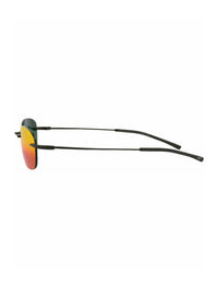 Maui Jim Unisex Round/Oval Black Black Lava Fashion Designer Eyewear