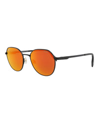 Maui Jim Unisex Round/Oval Black Black Lava Fashion Designer Eyewear
