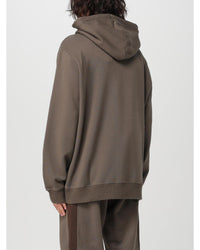 Lanvin Paris Embroidered Hoodie Men Beige Sweatshirts & Hoodies