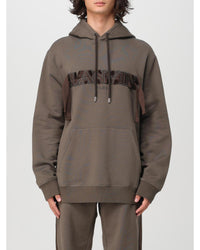 Lanvin Paris Embroidered Hoodie Men Beige Sweatshirts & Hoodies