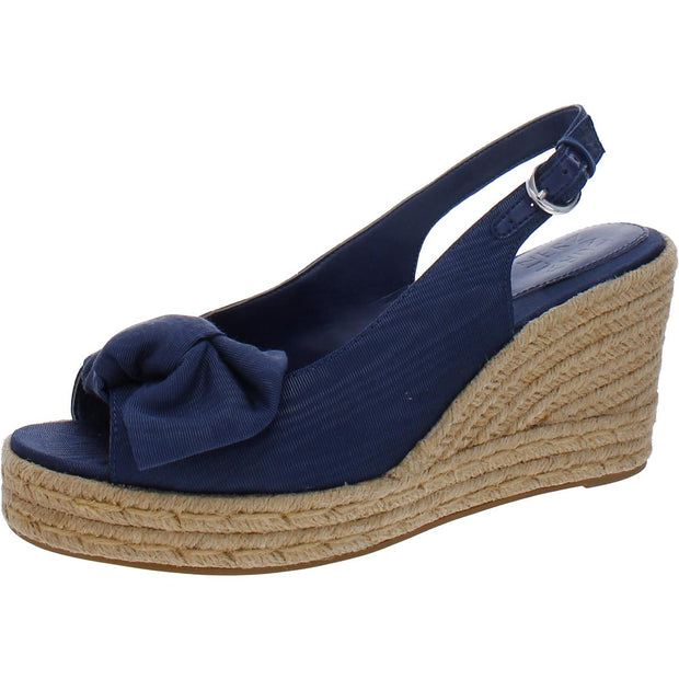 Bettina Womens Peep-Toe Slingback Wedge Sandals