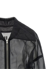 Rick Owens Women 'Dracucollar Cropped' Bomber Jacket