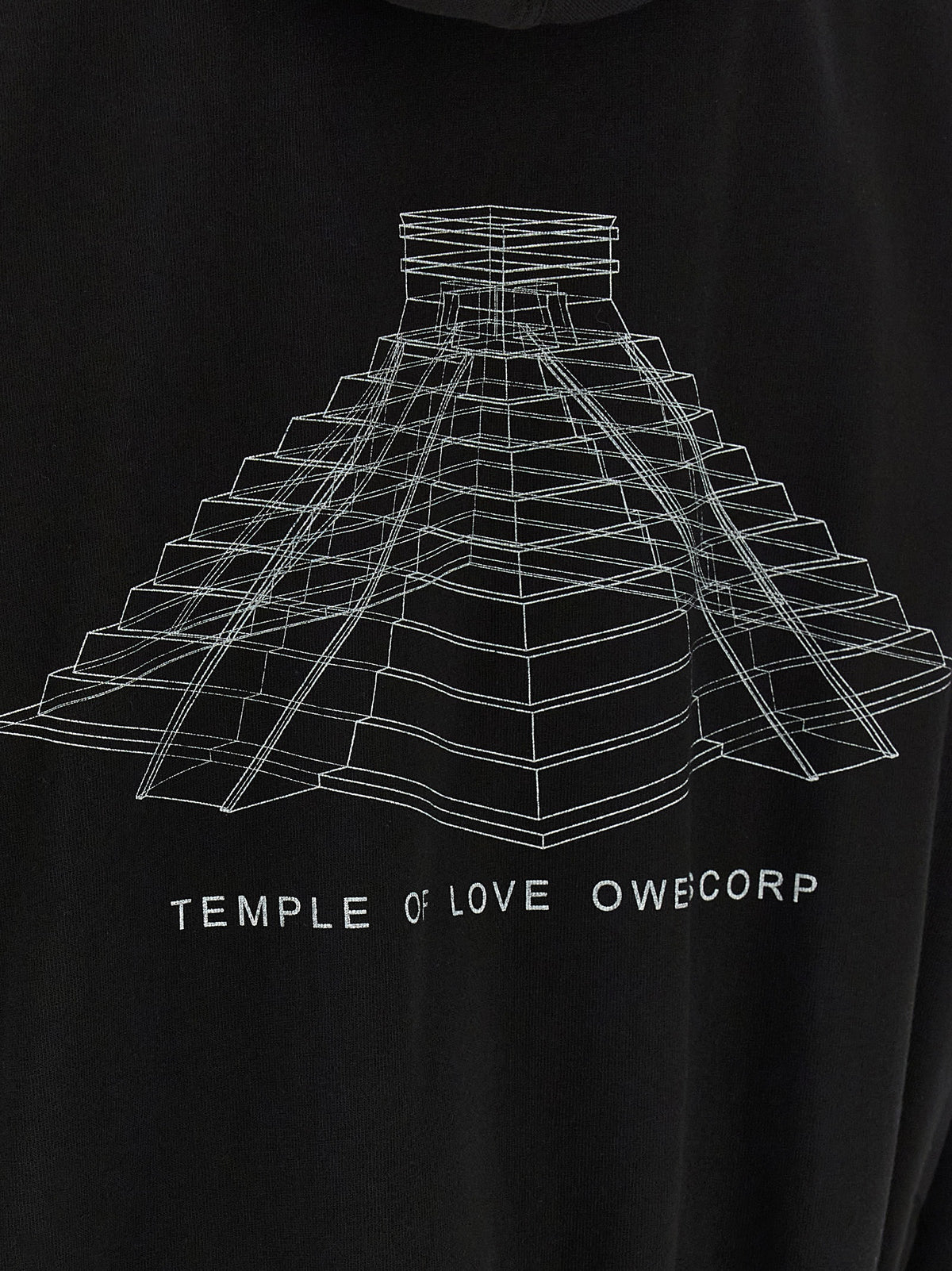 RICK OWENS Rick Owens Men 'Temple Of Love Owenscorptemp' Hoodie