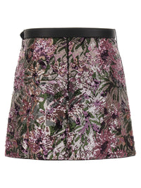 SELF PORTRAIT Self Portrait Women 'Floral Sequin Mini' Skirt