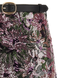 SELF PORTRAIT Self Portrait Women 'Floral Sequin Mini' Skirt