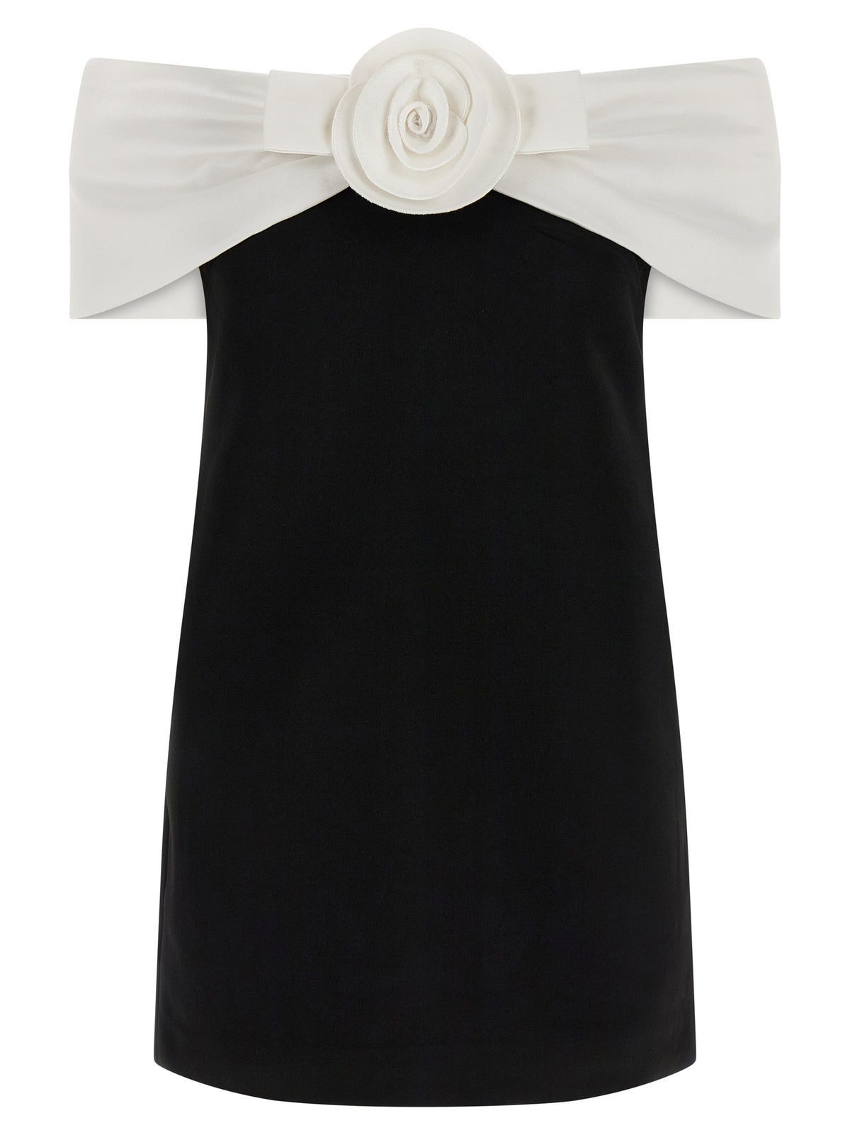 SELF PORTRAIT Self Portrait Women 'Black Crêpe Flower Mini' Dress